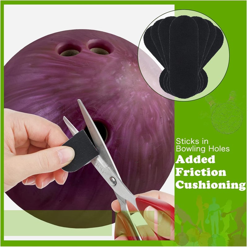 Civaner 120 Pieces Bowling Thumb Tape with Portable Box Bowling Finger Tape with Protector Protective Performance for Bowlers Exercise Sport(Black) - Image 3